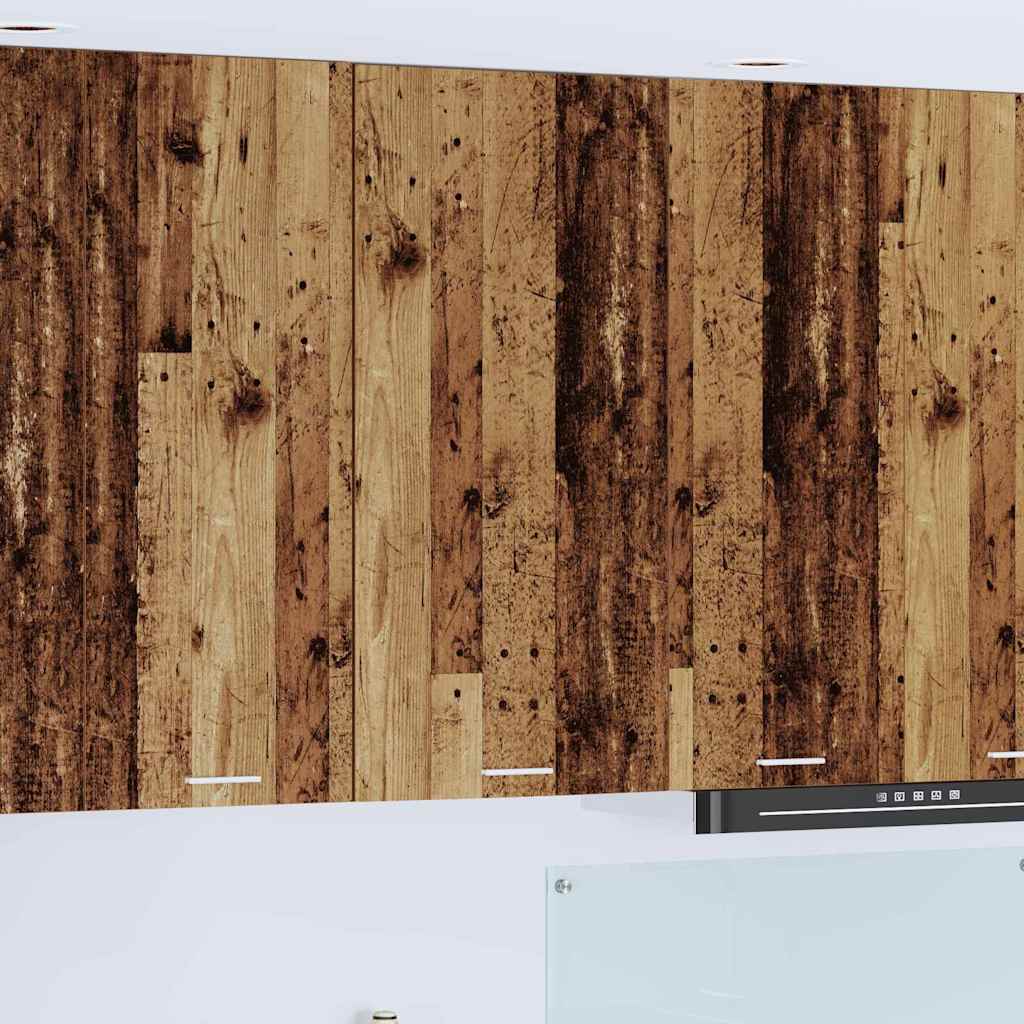 Hängeschrank Altes Holz/Weiß 50x31x100 cm