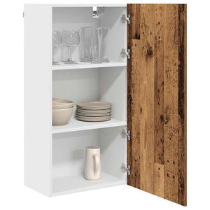Hängeschrank Altes Holz/Weiß 50x31x100 cm