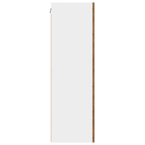 Hängeschrank Altes Holz/Weiß 50x31x100 cm