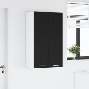 Hängeschrank Schwarz Eichen-Optik 60x100 cm