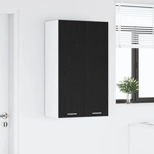 Hängeschrank Schwarz Eichen-Optik 60x100 cm