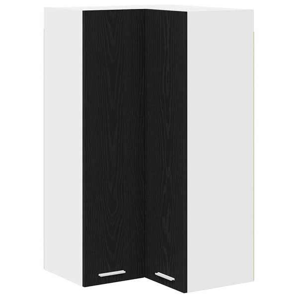 Hängeschrank Schwarz Eiche/Weiss 57x100 cm