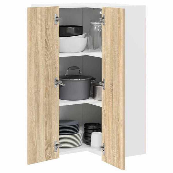 Hängeschrank Sonoma-Eiche & Weiß 57x100 cm