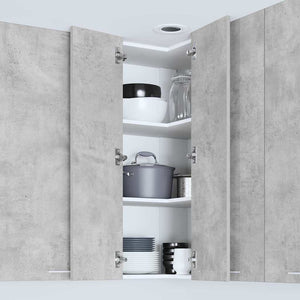 Hängeschrank Betongrau/Weiß 57x100 cm