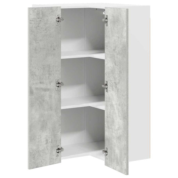 Hängeschrank Betongrau/Weiß 57x100 cm