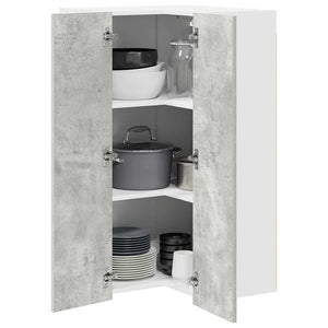 Hängeschrank Betongrau/Weiß 57x100 cm
