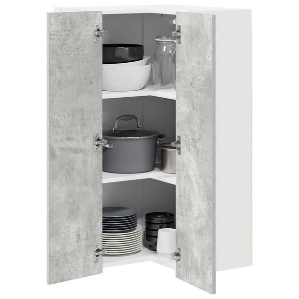 Hängeschrank Betongrau/Weiß 57x100 cm