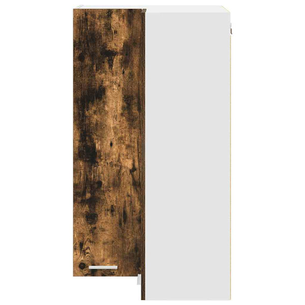 Hängeschrank Geräucherte Eiche/Weiß 57x57x100cm