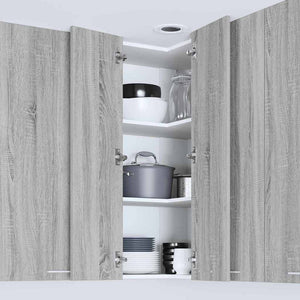 Hängeschrank Grau Sonoma/Weiß 57x57x100cm