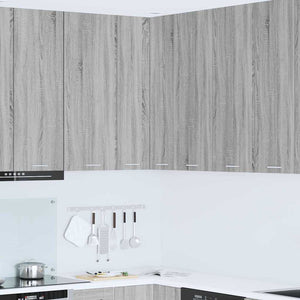 Hängeschrank Grau Sonoma/Weiß 57x57x100cm