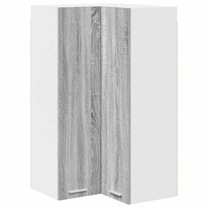 Hängeschrank Grau Sonoma/Weiß 57x57x100cm