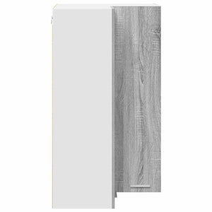 Hängeschrank Grau Sonoma/Weiß 57x57x100cm