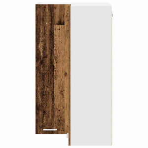 Hängeschrank Altes Holz/Weiß 57x57x100cm