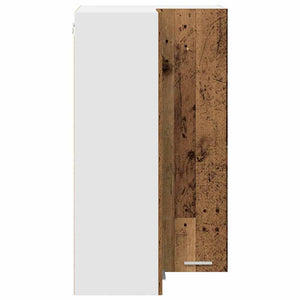 Hängeschrank Altes Holz/Weiß 57x57x100cm