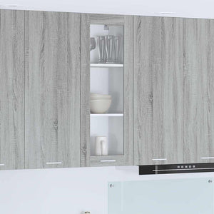 Grauer Hängeschrank Sonoma, 40x31x100 cm