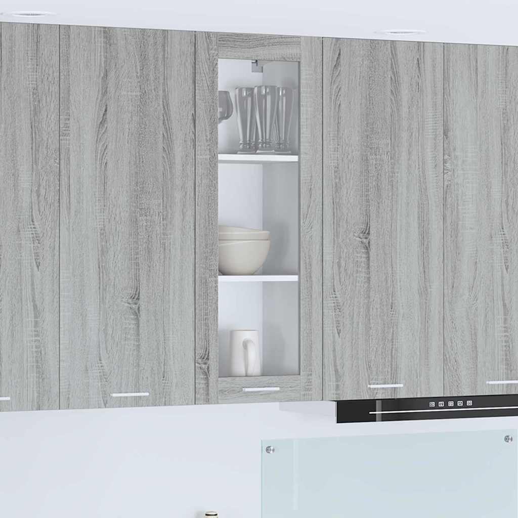 Grauer Hängeschrank Sonoma, 40x31x100 cm