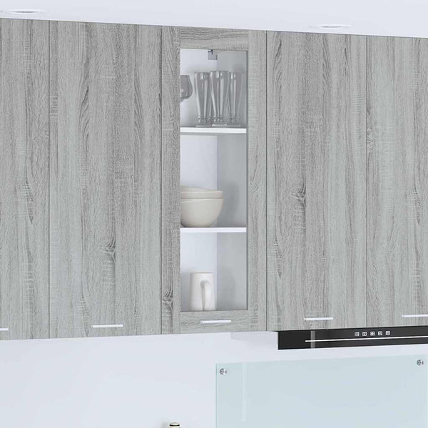 Grauer Hängeschrank Sonoma, 40x31x100 cm