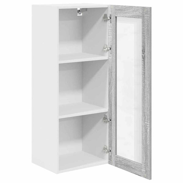 Grauer Hängeschrank Sonoma, 40x31x100 cm