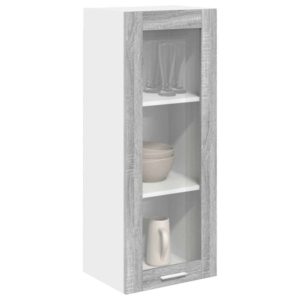 Grauer Hängeschrank Sonoma, 40x31x100 cm