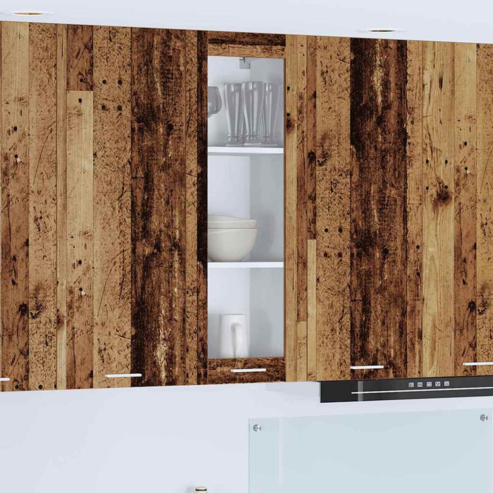 vidaXL Wall Cabinet with Door Reclaimed Wood 40 x 31 x 100 cm Engineered Wood