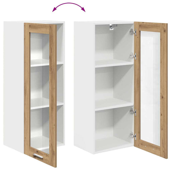 Artisan Eiche Hängeschrank, 40x31x100 cm