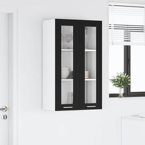 Hängeschrank Schwarz Eichen-Optik 60x100 cm