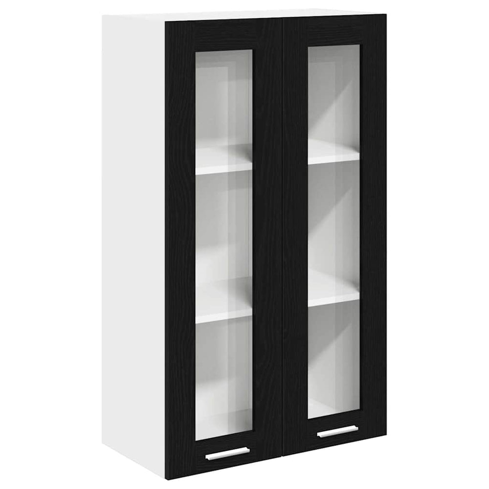 Hängeschrank Schwarz Eichen-Optik 60x100 cm