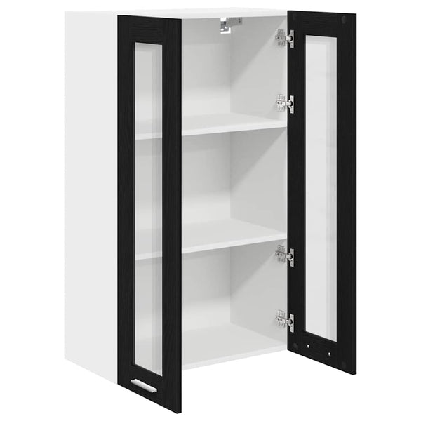 Hängeschrank Schwarz Eichen-Optik 60x100 cm