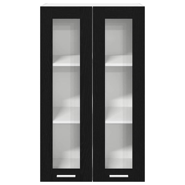 Hängeschrank Schwarz Eichen-Optik 60x100 cm