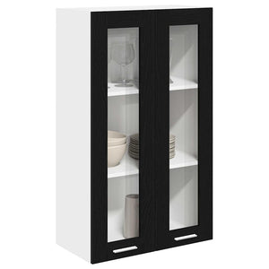 Hängeschrank Schwarz Eichen-Optik 60x100 cm