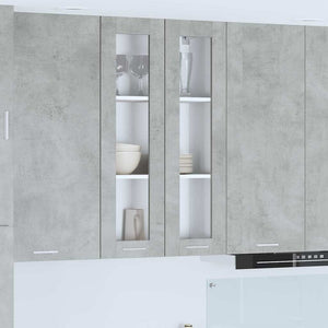 Hängeschrank Beton Grau 60x31x100cm