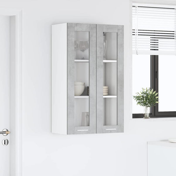 Hängeschrank Beton Grau 60x31x100cm