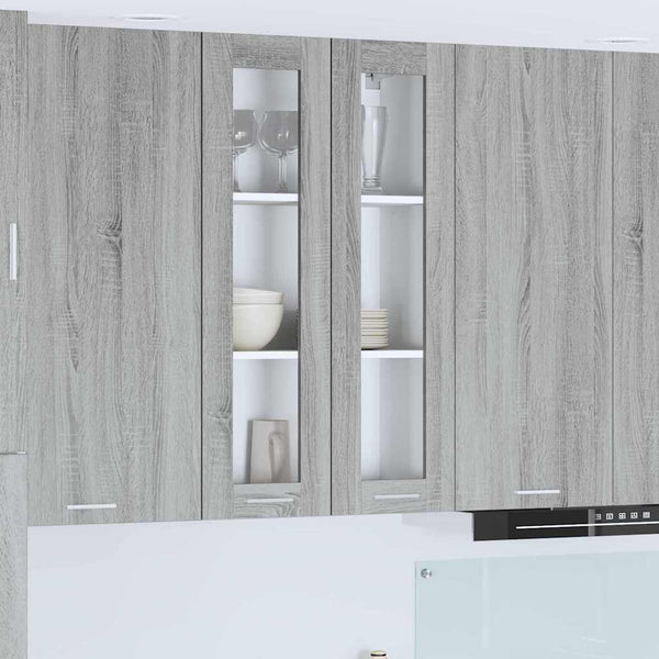 Hängeschrank Grau Sonoma 60x31x100 cm