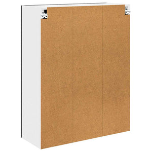 vidaXL Meuble haut de rangement noir aspect chêne 80 x 31 x 100 cm
