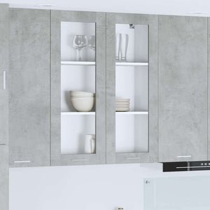 Hängeschrank Beton Grau 80x31x100cm