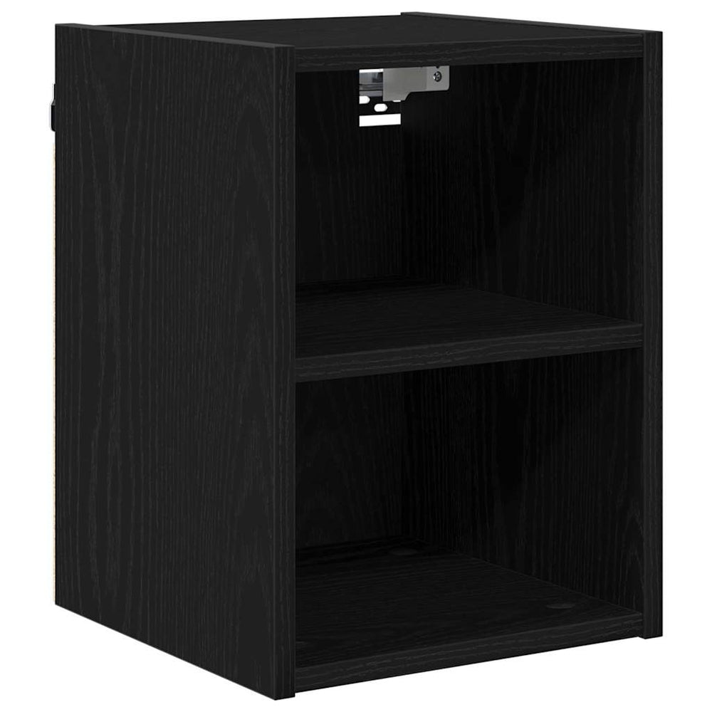 Hängeschrank Schwarz Eichen-Optik 30x29,5x40 cm