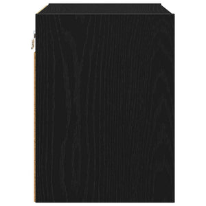 vidaXL Meuble haut mural noir aspect chêne 40 x 29,5 x 40 cm