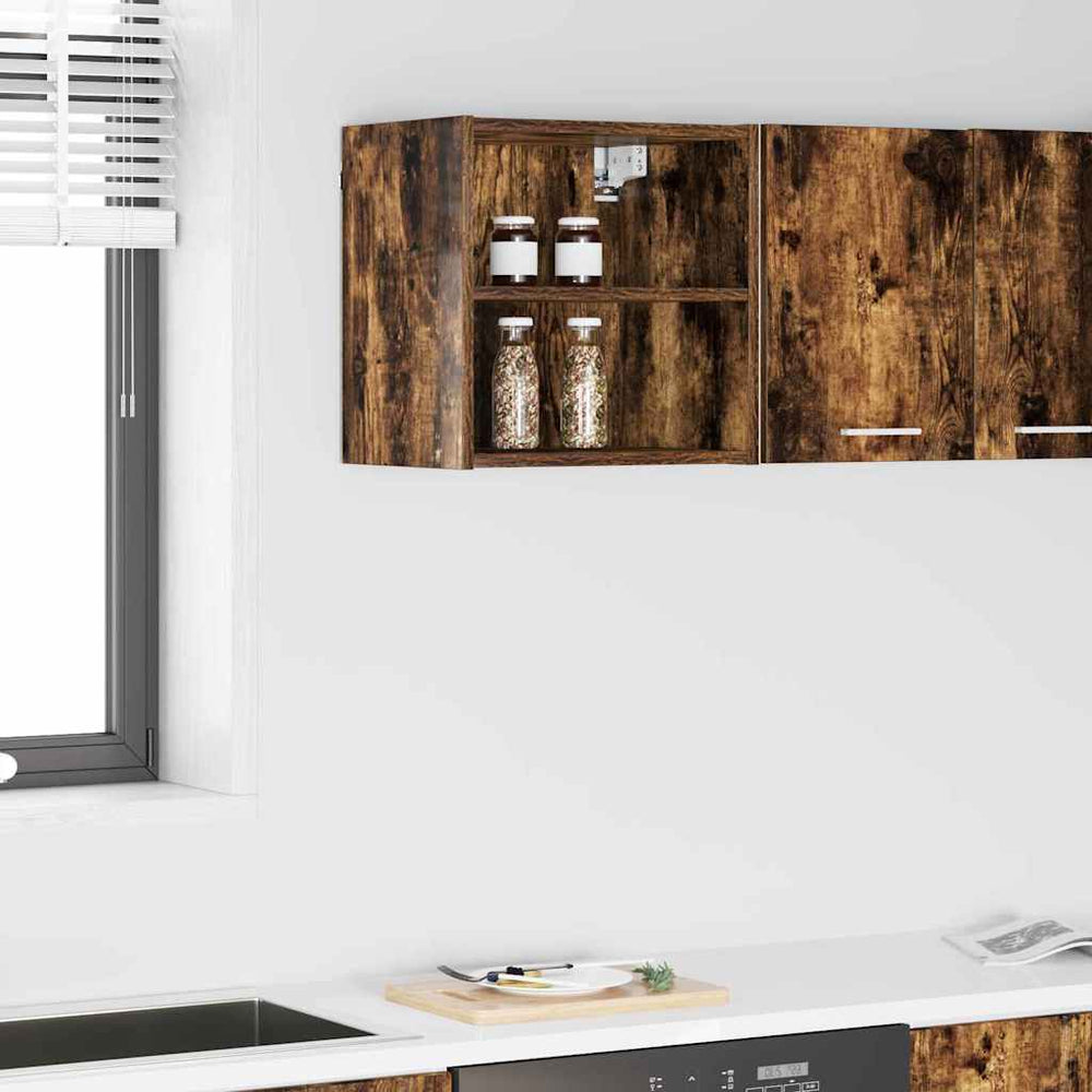 vidaXL Meuble haut Chêne fumé 40 x 29,5 x 40 cm Bois d'ingénierie