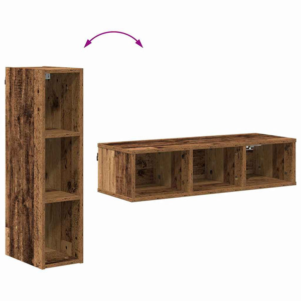 Altholz Hängeschrank, 20x80 cm