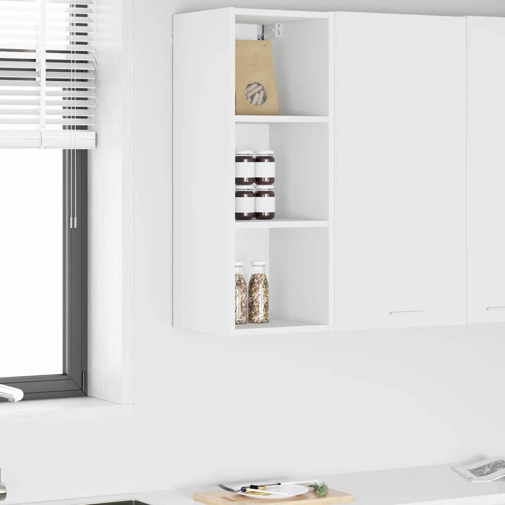 vidaXL Armoire haute Riga blanc 30 x 29,5 x 80 cm bois d'ingénierie