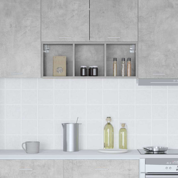 Hängeschrank Beton Grau 30x29,5x80cm