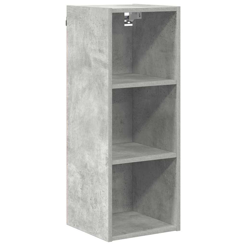 vidaXL Meuble Haut Gris Béton 30 x 29,5 x 80 cm Bois d'ingénierie
