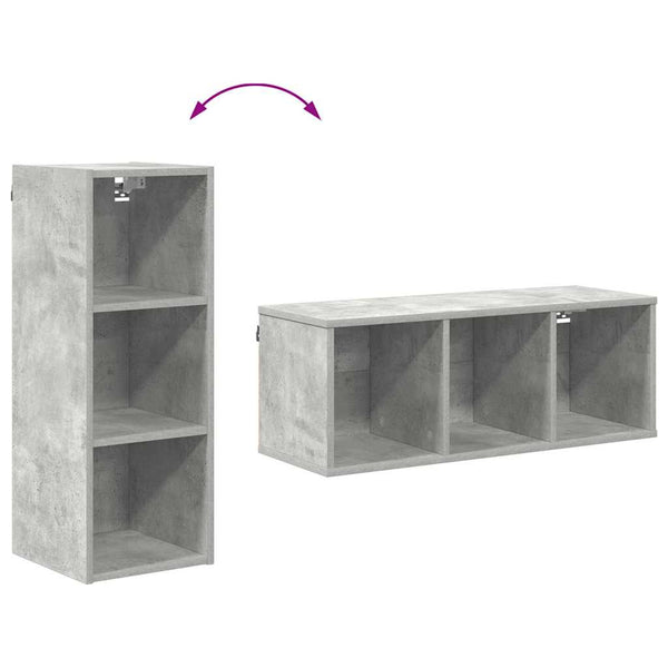Hängeschrank Beton Grau 30x29,5x80cm