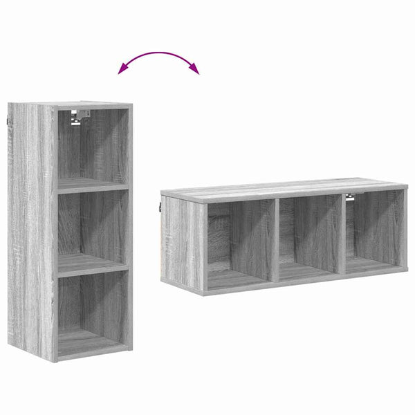 Hängeschrank Grau Sonoma 30x80 cm