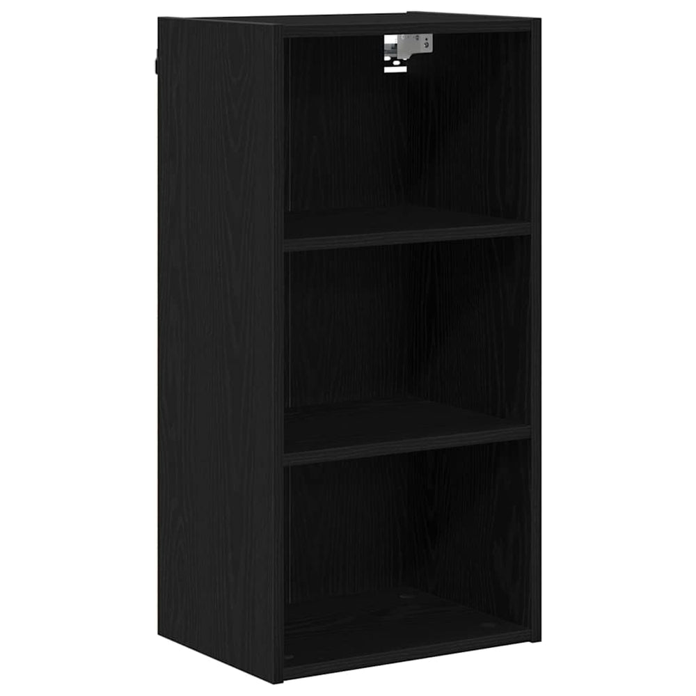 Hängeschrank Schwarz Eichen-Optik 40x80 cm