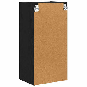 Hängeschrank Schwarz Eichen-Optik 40x80 cm
