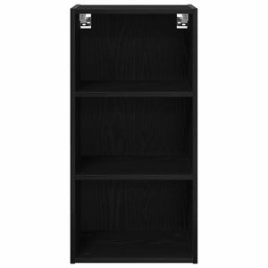 Hängeschrank Schwarz Eichen-Optik 40x80 cm