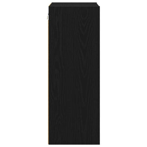 Hängeschrank Schwarz Eichen-Optik 40x80 cm
