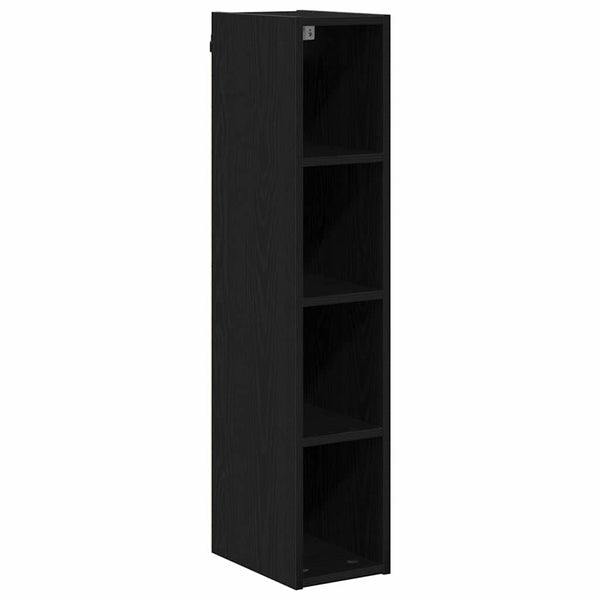 vidaXL Wall Cabinet Black Oak Look 20 x 29.5 x 100 cm
