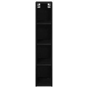 vidaXL Wall Cabinet Black Oak Look 20 x 29.5 x 100 cm